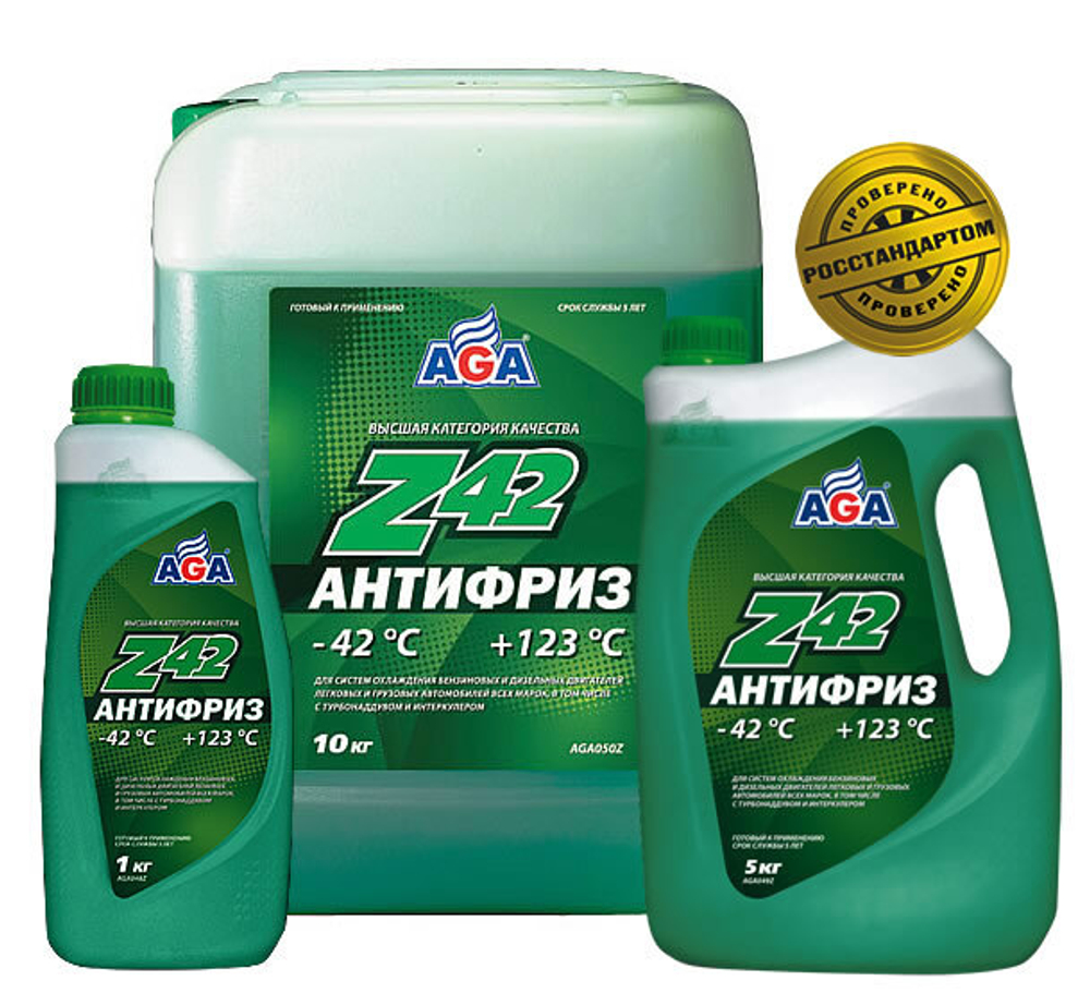 AGA049Z Антифриз, готовый к применению (5 л) зеленый