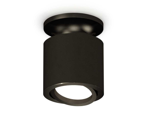 Комплект накладного светильника Ambrella light Techno Spot XS7402060 SBK/PBK черный песок/черный полированный (N7926, C7402, N7002)