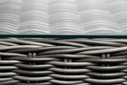 "Амароне" обеденная группа из искусственного ротанга на 6 персон, цвет графит