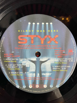 Винтажная виниловая пластинка LP Styx Kilroy Was Here (Japan 1983) (Obi)