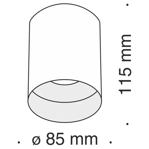 Потолочный светильник Изящность / Slim 1*GU10 10 Вт Technical c014cl-01w