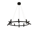 07613-10A,19 Люстра Верония черный Led 30W