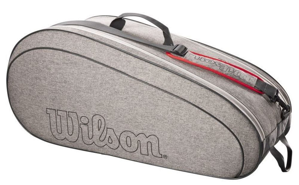 Теннисная сумка Wilson Team 6 PK Racket Bag - Gray