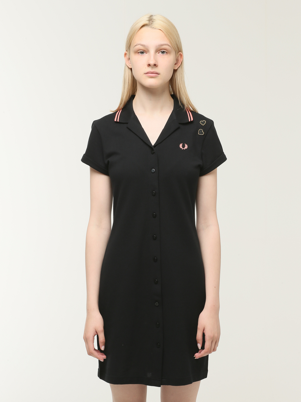 Платье-поло Кор. Рукав Button-thru Pique Shirt Dress