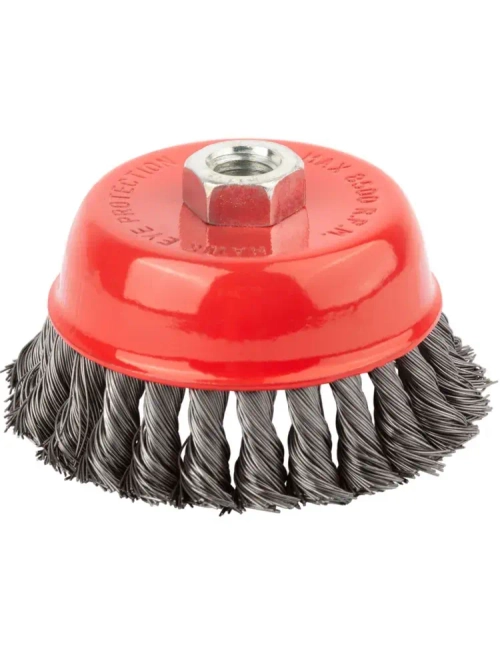 Набор щеток металлических для УШМ 100мм жёсткая+мягкая 2шт