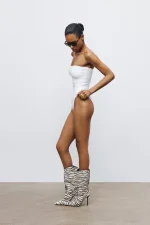 Купальник слитный BANDEAU, Белый