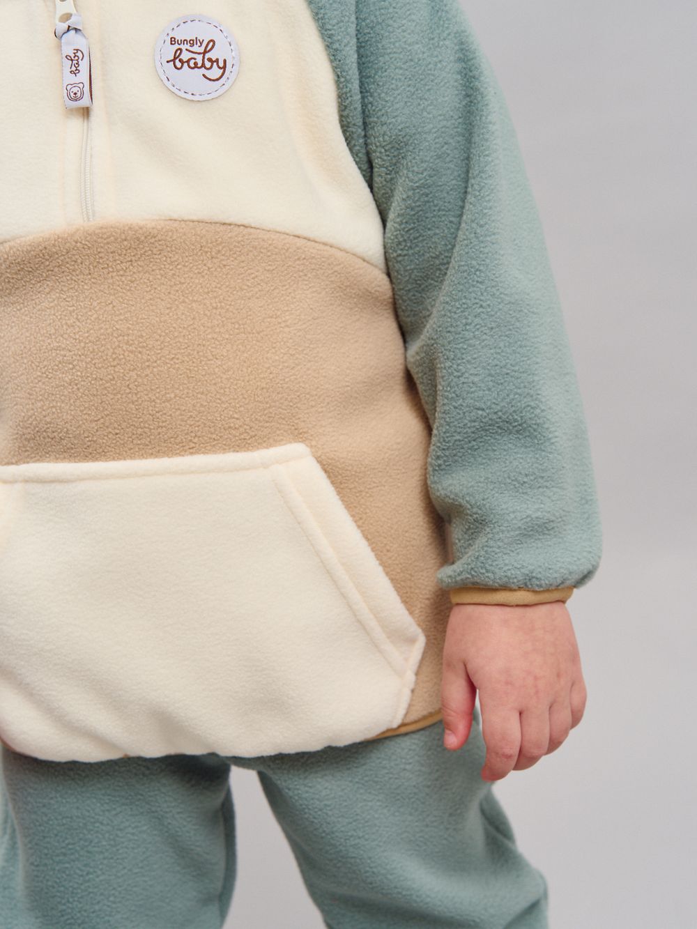 Костюм флисовый Колор блок "Полынь" 0+