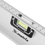 Уровень алюминиевый "Рельс", 1000 мм, 3 глазка (1 поворотный) Matrix, 34029