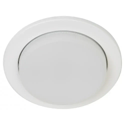 Светильник потолочный встраиваемый точечный ЭРА KL70 WH /1 декоративный на кухню, в детскую комнату, в спальню, в коридор, в прихожую / Спот потолочный Gx53 тонкий, 220V, 13W, белый