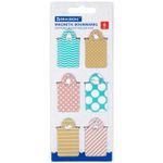 Закладки для книг МАГНИТНЫЕ c высечкой, "CAT YOGA", набор 6 шт., 35х25 мм, BRAUBERG, 113162