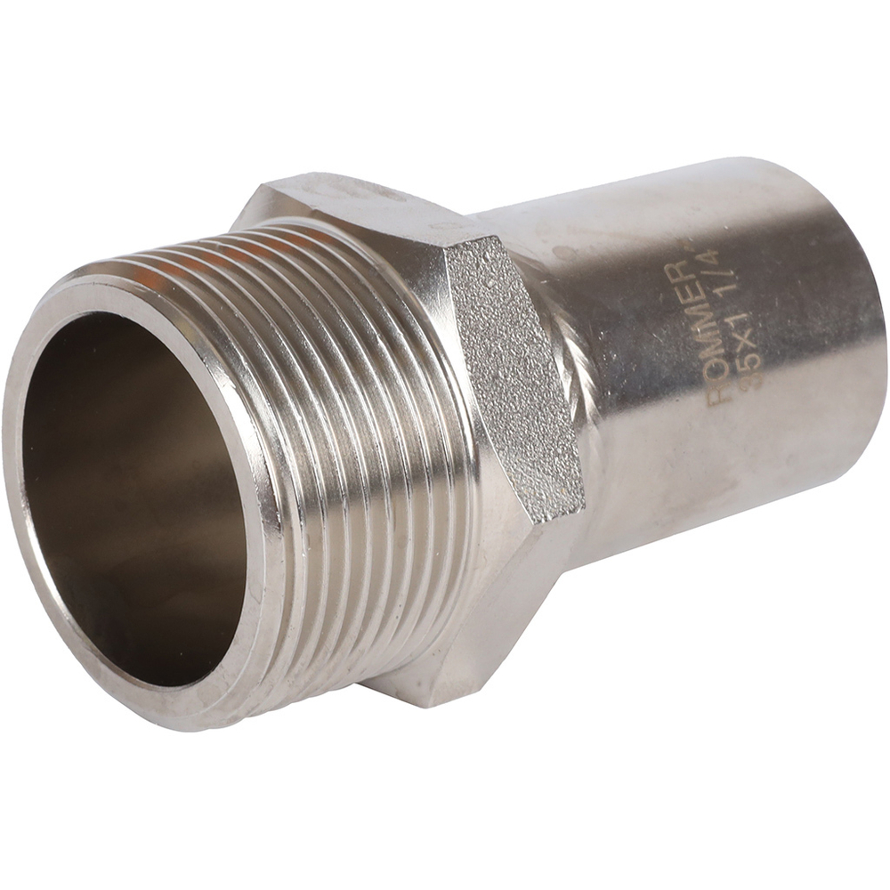 ROMMER Вставка с НР 35x1 1/4" из нержавеющей стали прессовой