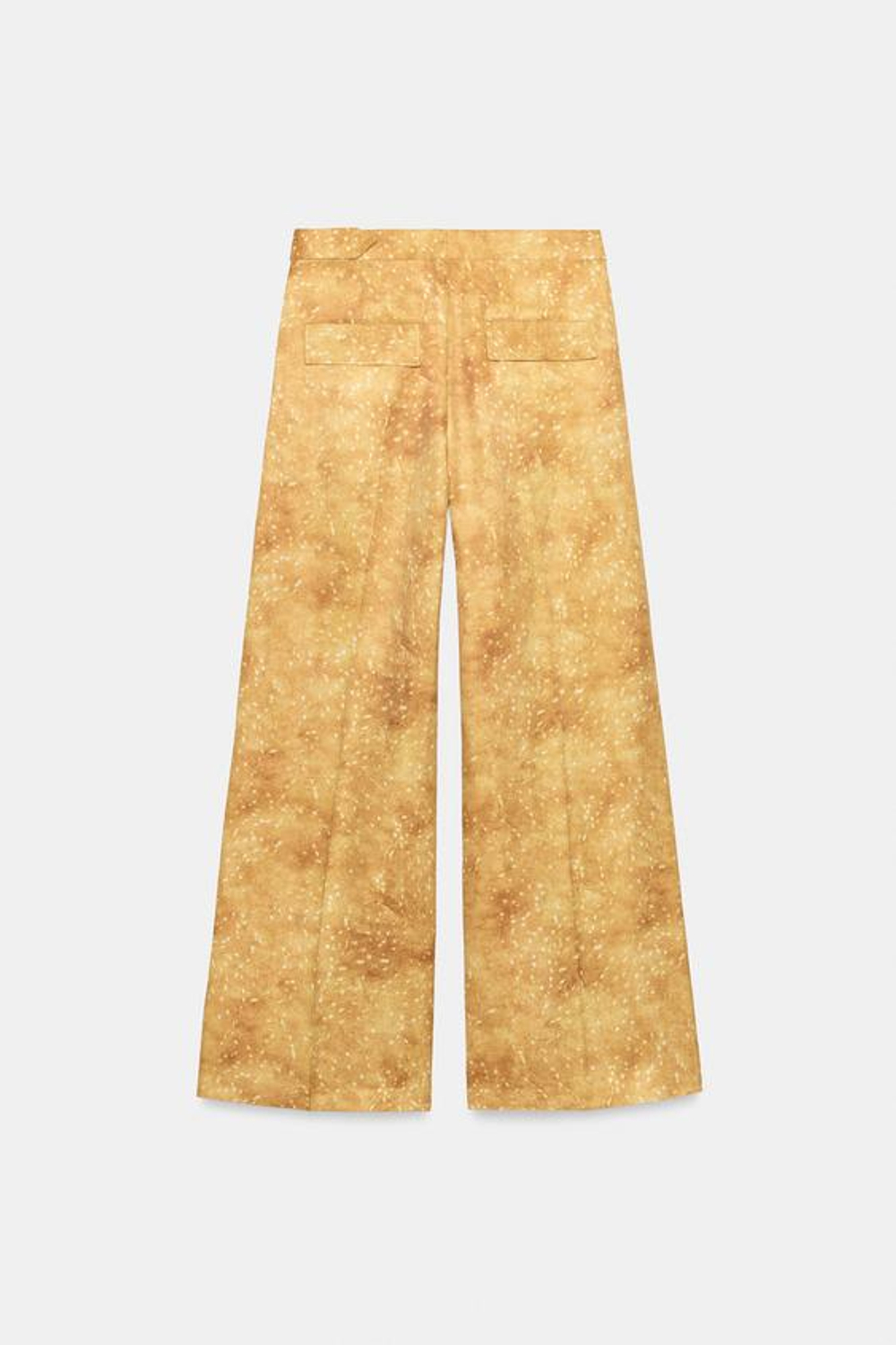 ZARA БРЮКИ С ПРИНТОМ — ZW COLLECTION, ОХРА
