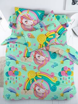 Наволочка комплект 2шт Сказка "Единорог" 70х70 см, перкаль