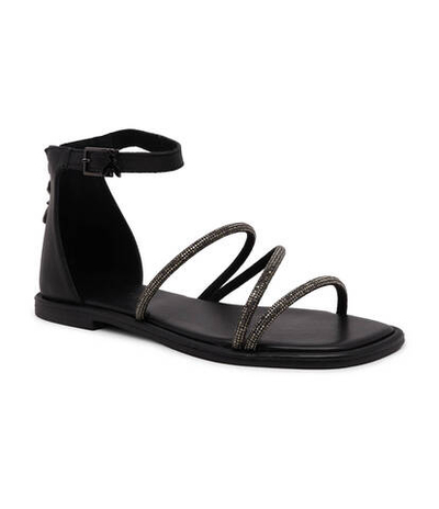 Кожаные босоножки Patrizia Pepe - черный(PPJ285)