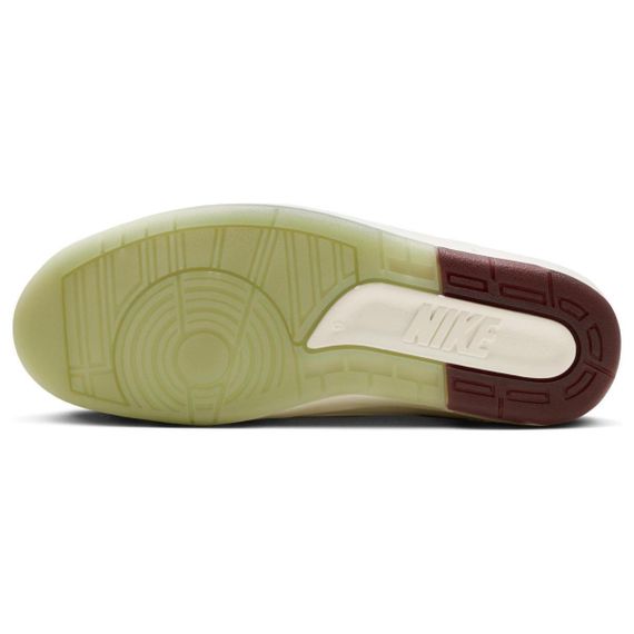 Иордания Эйр Джордан 2 Подвесные баскетбольные мячи Низкие Паррусный белый/Пихтово-красный/Масляно-зеленый/Метал Желтый/Лайм Белый/Темноволосый красный Мужской