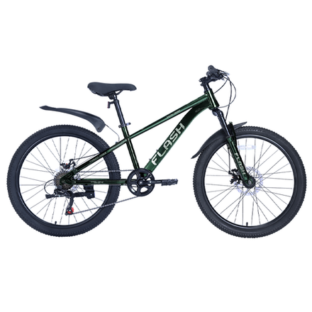 Велосипед TechTeam  FLASH 26"х14" зеленый хамелеон 2024