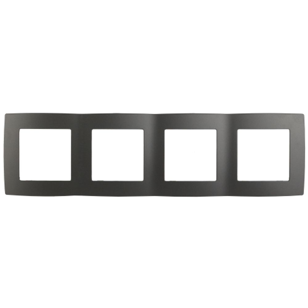 12-5004-12 ЭРА Рамка на 4 поста, Эра12, графит | Эра 12 Графит