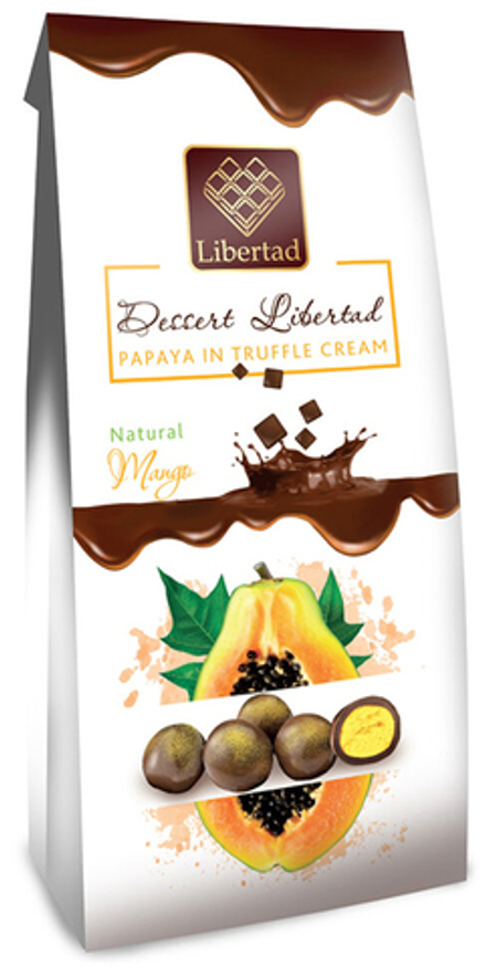 Dessert Libertad Папайя в трюфельном креме в обсыпке манго 90г