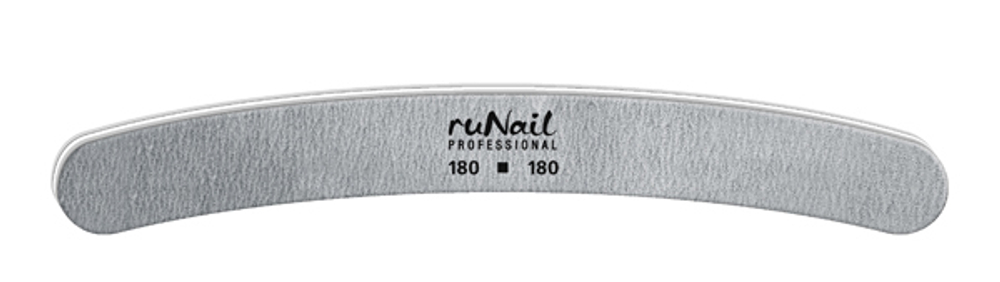 Профессиональная пилка для искусственных ногтей ( бумеранг, 180/180 ) Ru Nail
