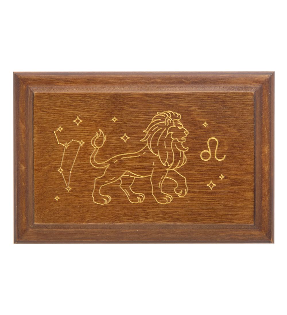 GAEM Art JW-12/03 Шкатулка деревянная «Знак Зодиака - Лев»