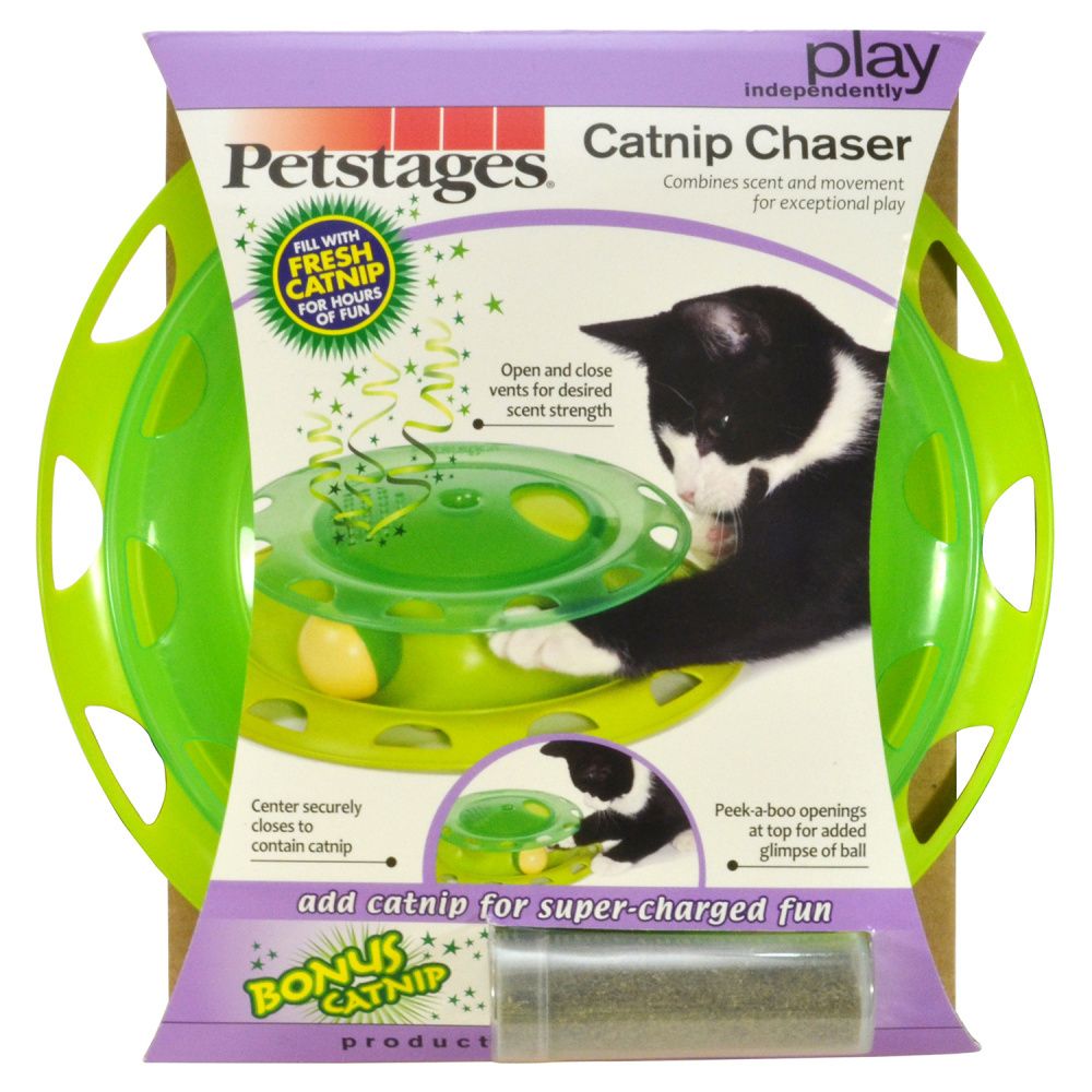 Petstages игрушка для кошек Трек с контейнером для кошачьей мяты (21 см)