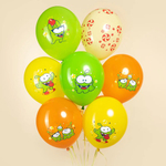 Воздушный шар Ам Ням микс 30 см УЖЕ с гелием и обработкой Hi-Float
