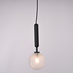 Подвесной светильник RAFFIN Black/Transparent