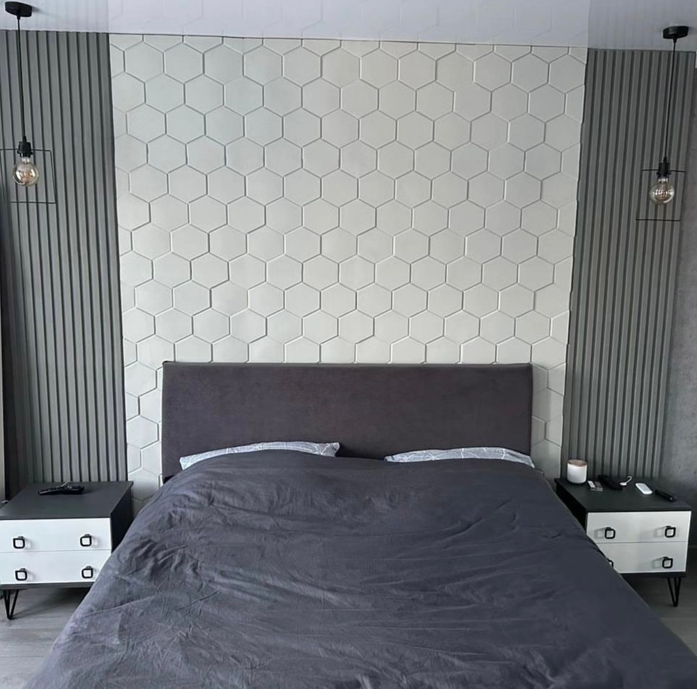 Гипсовая панель Шестигранник