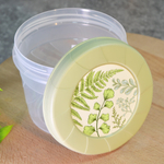 Банка для сыпучих 0,8л с завинчивающейся крышкой, с декором, зеленый