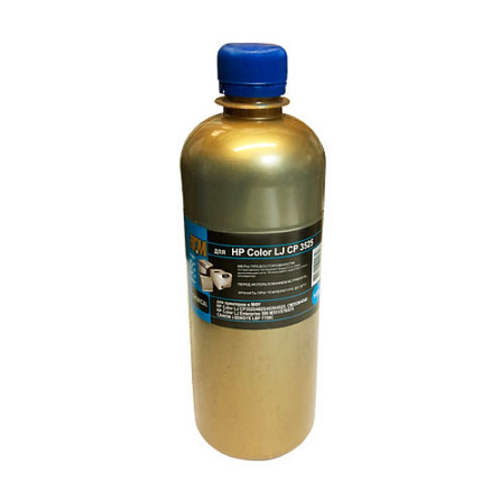 Тонер для HP Color LJ CP 3525/3530/4025/4525/M551 (140гр, голубой, Chemical MKI) Gold ATM