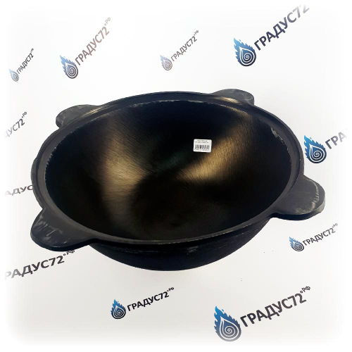 Казан Узбекский чугунный 12 литров с плоским дном и крышкой (г.Наманган)