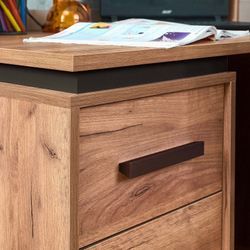 Стол письменный Nature 84, дуб табачный крафт/черный