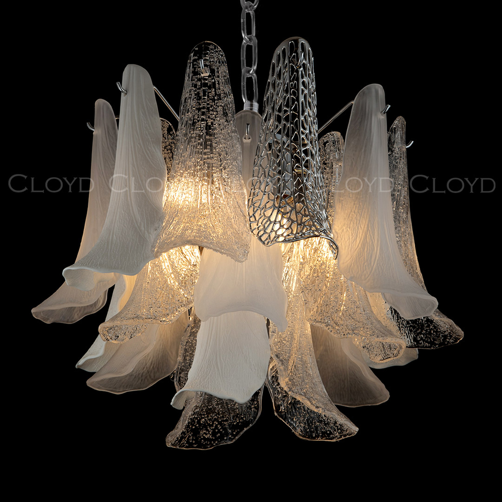 Люстра Cloyd WASABI C7 / Ø50 см - керамика - хром (арт.11448)