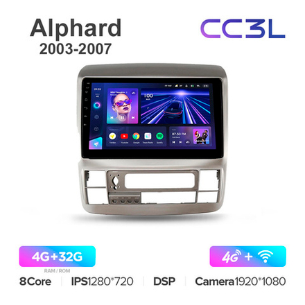 Teyes CC3L 9"для Toyota Alphard 2003-2007