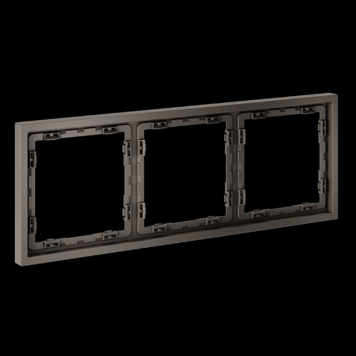 Рамка пластиковая S70 на 3 пост, (капучино) Voltum VLS100314