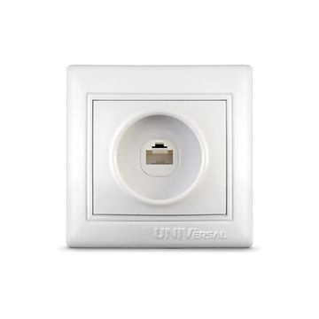 Розетка UNIVersal Валери компьютерная с/п бел.
