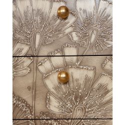 Комод Маки с 3 ящиками Каштан