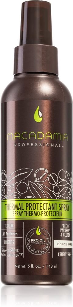 Macadamia Natural Oil Thermal Protectant - спрей-масло для волос для волос, поврежденных частой сушкой феном /   148  ml  / GTIN 865613000119