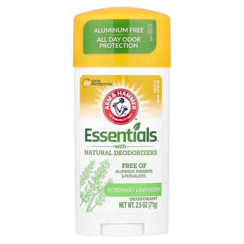 Arm & Hammer, Essentials™, дезодорант с натуральными дезодорирующими компонентами, розмарин и лаванда, 71 г (2,5 унции)