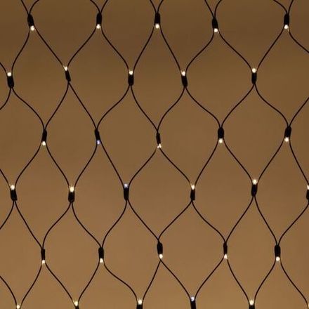 Гирлянда светодиодная "Сеть" 3х2м 300LED тепл. бел. IP65 220В бел. мерцание провод черн. каучук Эра Б0051898