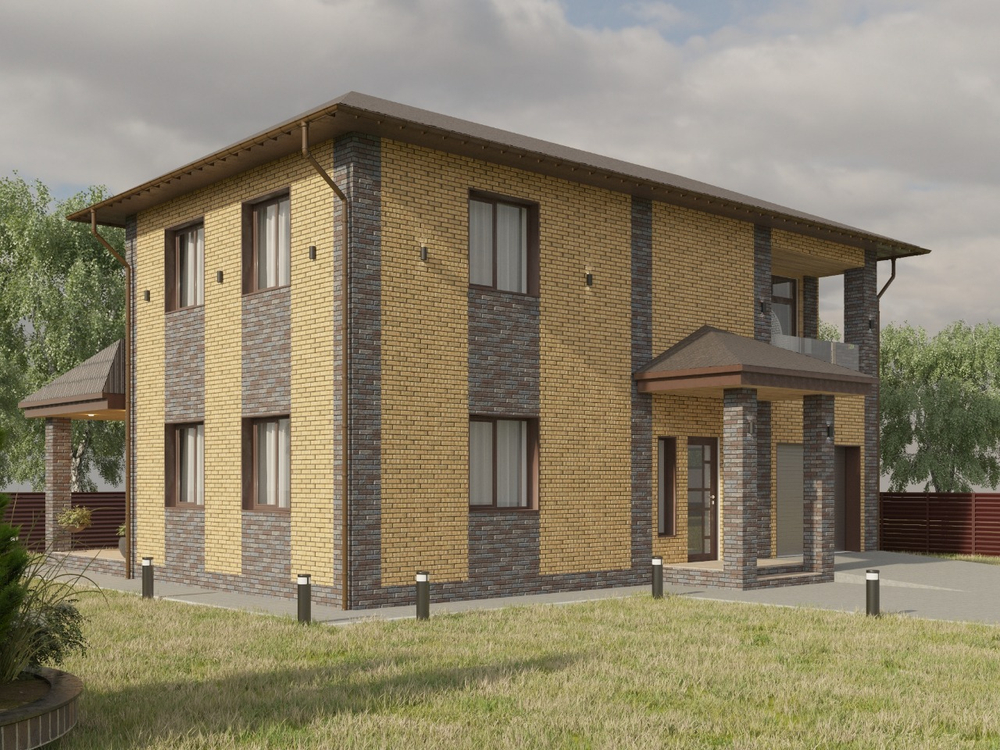 Облицовочный кирпич, коллекция Стандарт, неполный прокрас