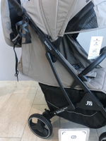 Коляска прогулочная Babalo 2024 Коричневый текстиль на черной раме