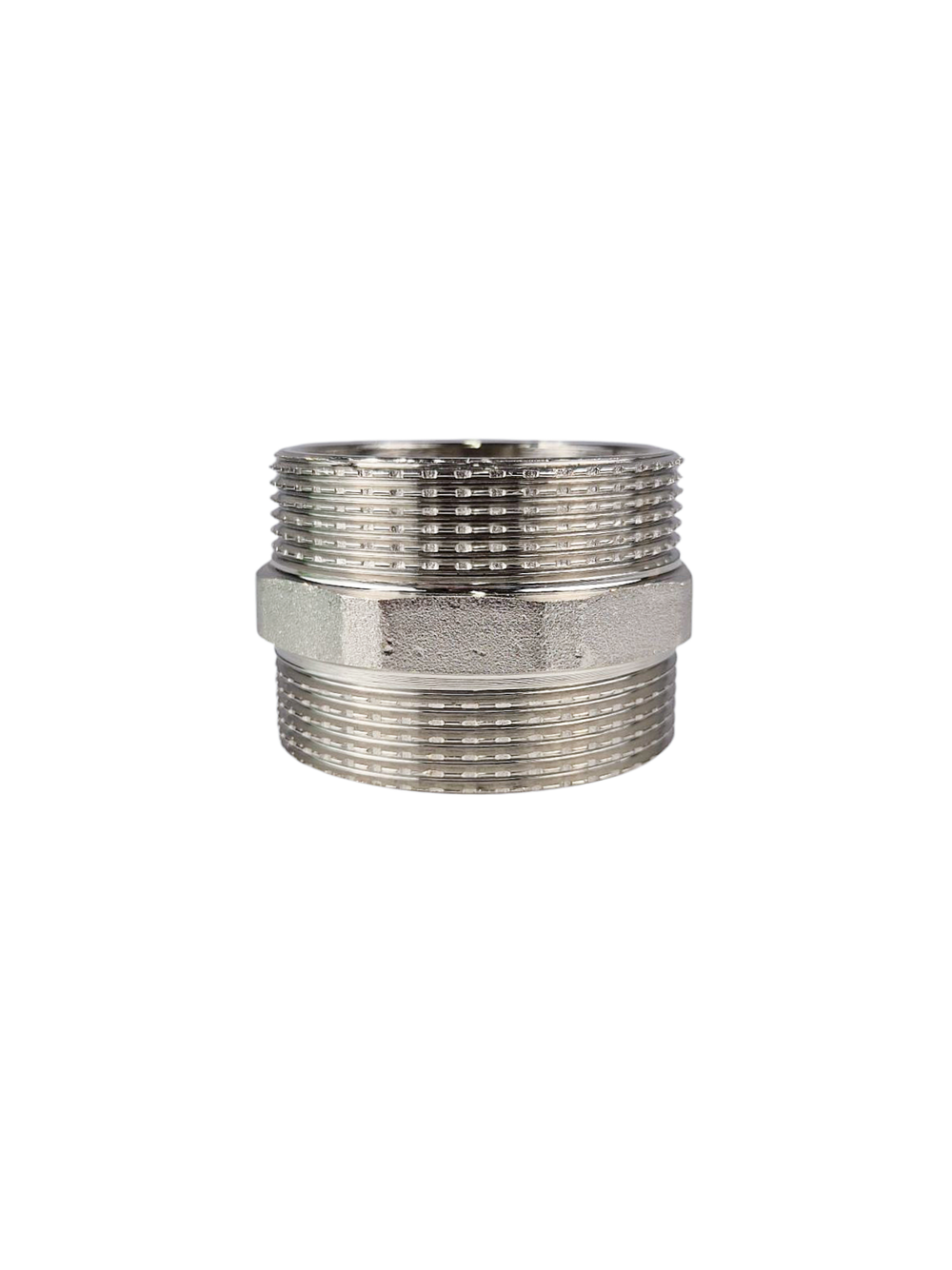 Ниппель, латунь, наружная резьба 2", никель, RTP