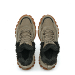 JEEP SPIRIT Black Myth Thermal Waterproof Abrasion Resistant Height Increasing Short Mid Calf Outdoor Boots Men"s