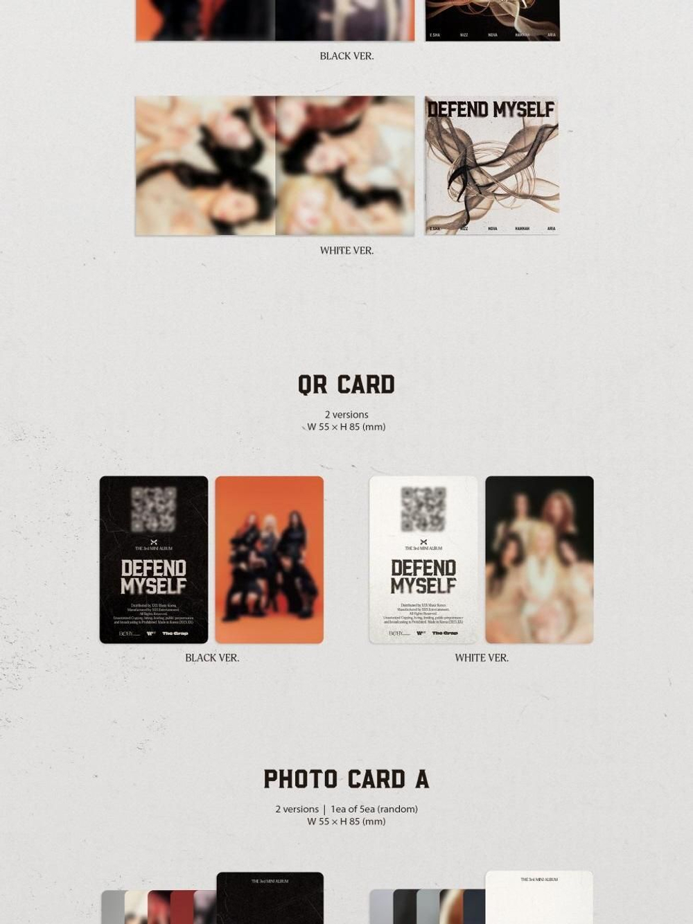 Альбом X:IN - DEFEND MYSELF 3rd Mini Album PHOTOBOOK PLATFORM RANDOM Version