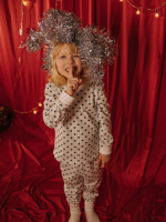 Пижама Mjölk Green Stars, на манжетах