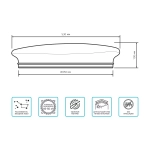 Св-к Gauss LED Basic Space Stone НПС 55W 4700lm 4000K 220-240V IP20 530*490*100 995438260