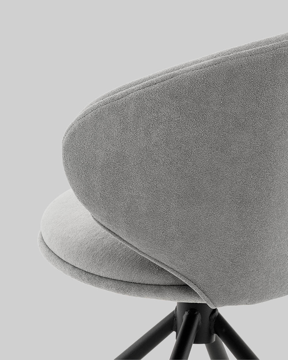 Стул Труфальд велюр светло-серый