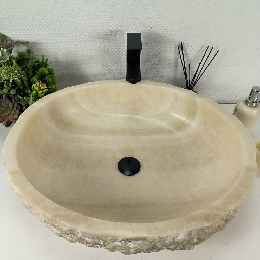 Раковина из оникса Erozy White EO-64409 62*52*16 0215