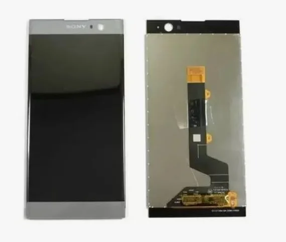 Дисплей для Sony Xperia XA2 Dual (H4113)  в сборе с тачскрином на рамке (Серебряный)